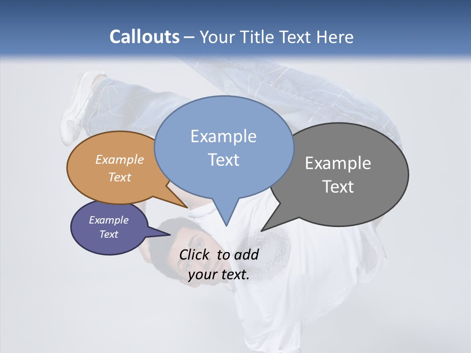 Pose  Boy PowerPoint Template