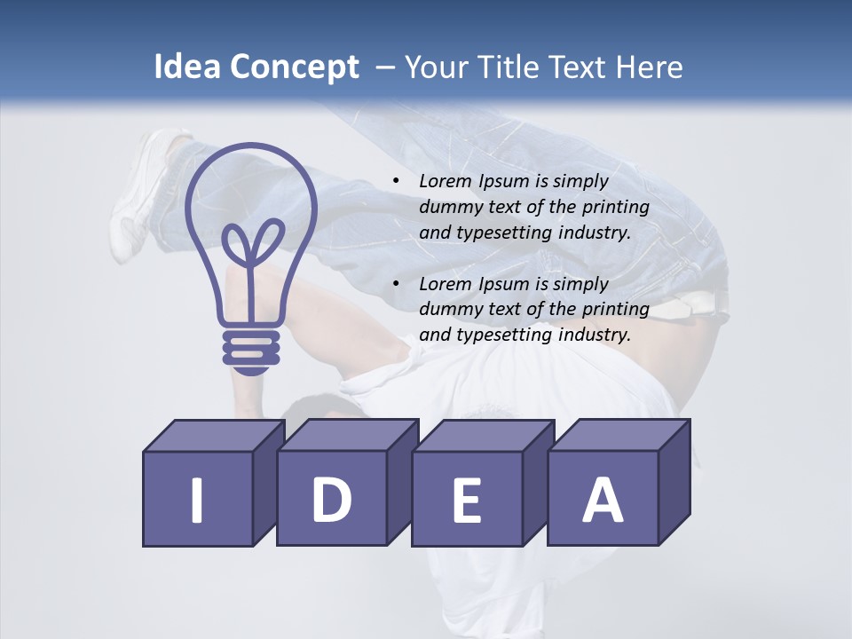 Pose  Boy PowerPoint Template