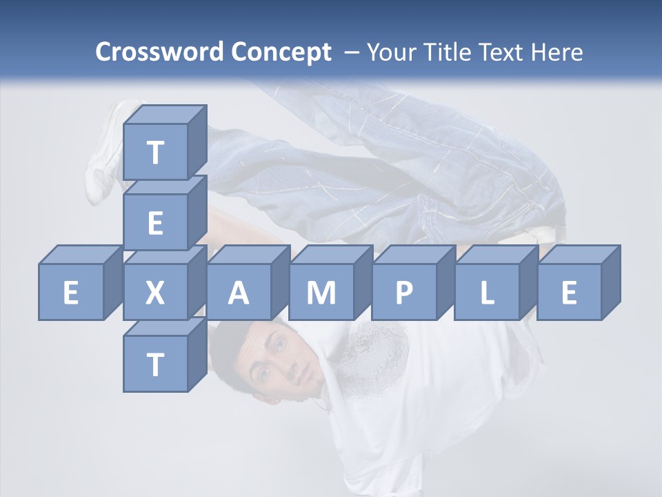 Pose  Boy PowerPoint Template