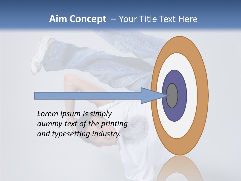 Pose  Boy PowerPoint Template