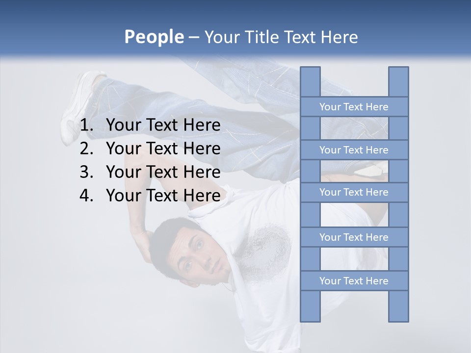 Pose  Boy PowerPoint Template