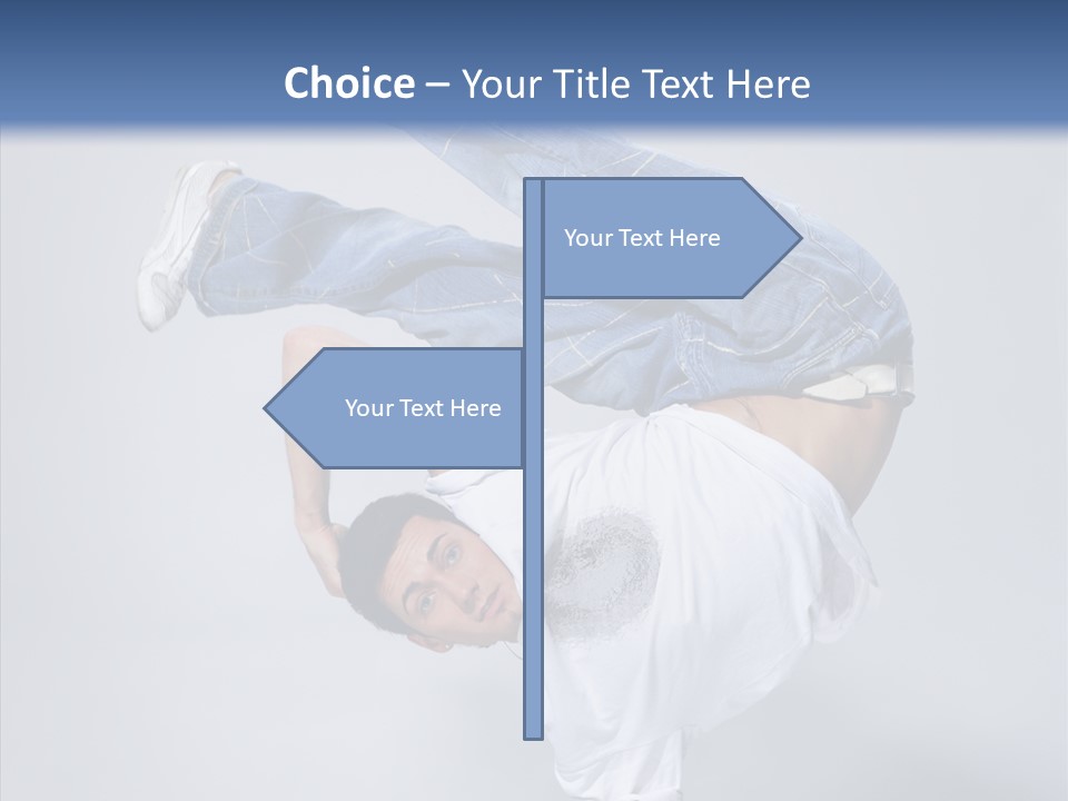 Pose  Boy PowerPoint Template