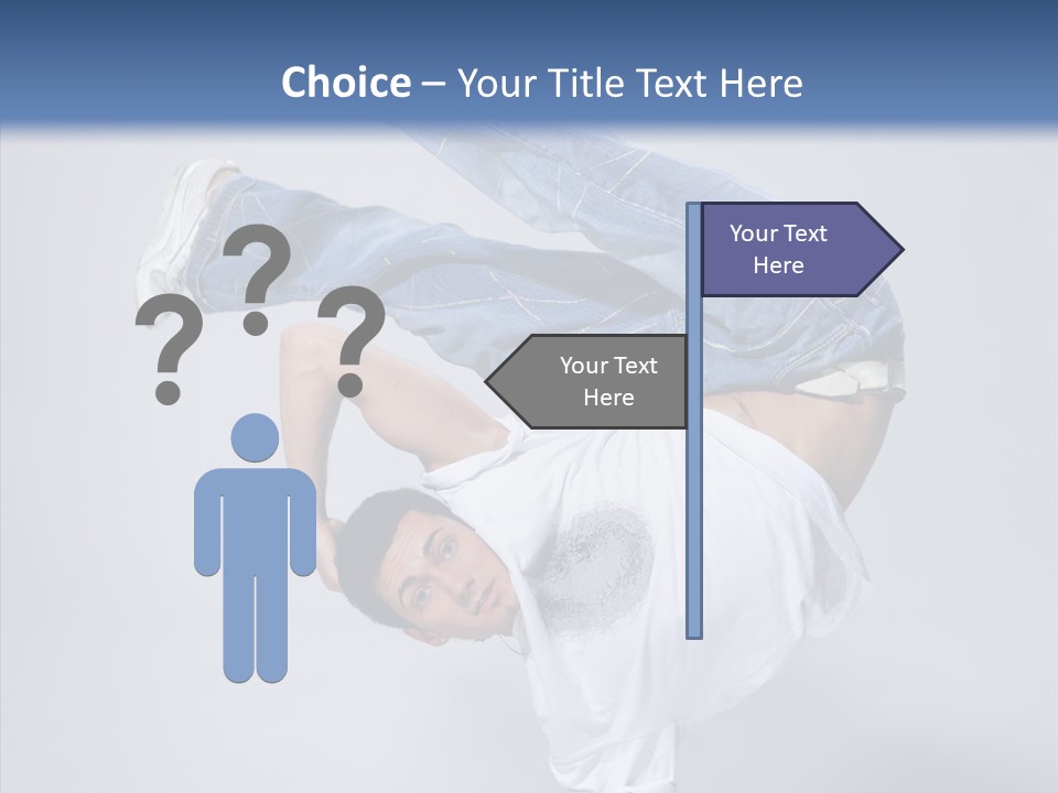 Pose  Boy PowerPoint Template