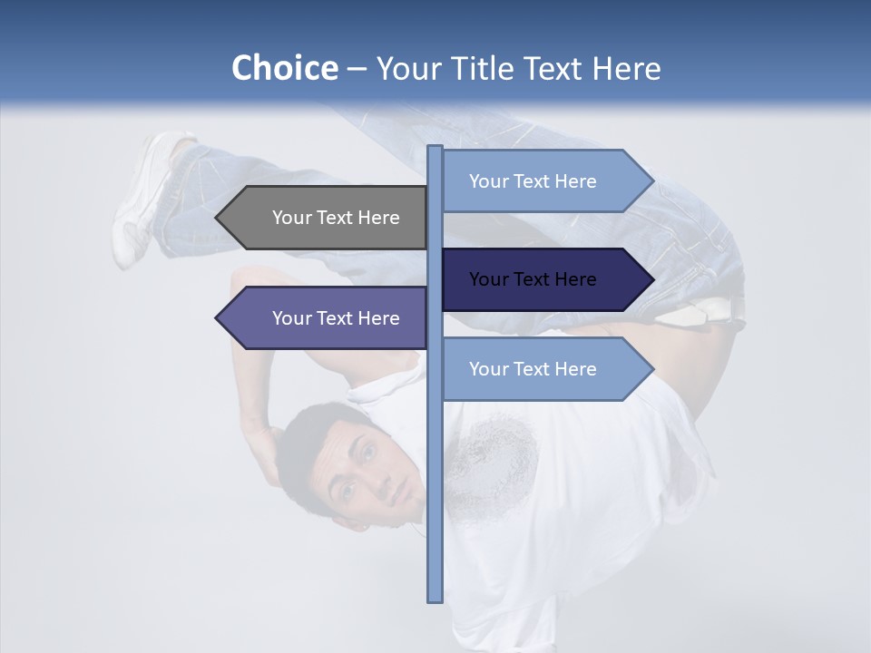 Pose  Boy PowerPoint Template