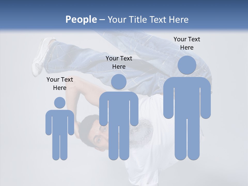 Pose  Boy PowerPoint Template