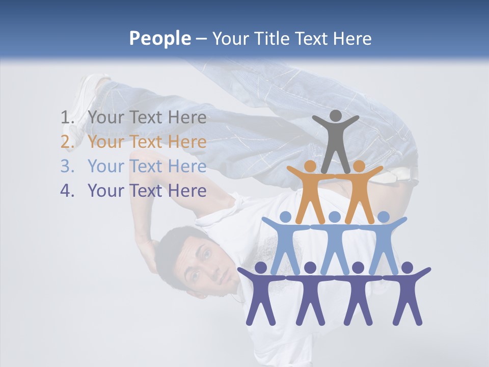 Pose  Boy PowerPoint Template