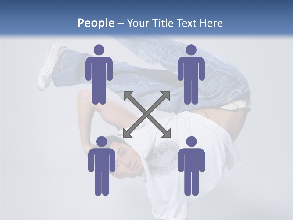 Pose  Boy PowerPoint Template