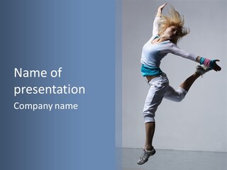 Cool Pose Fitness PowerPoint Template