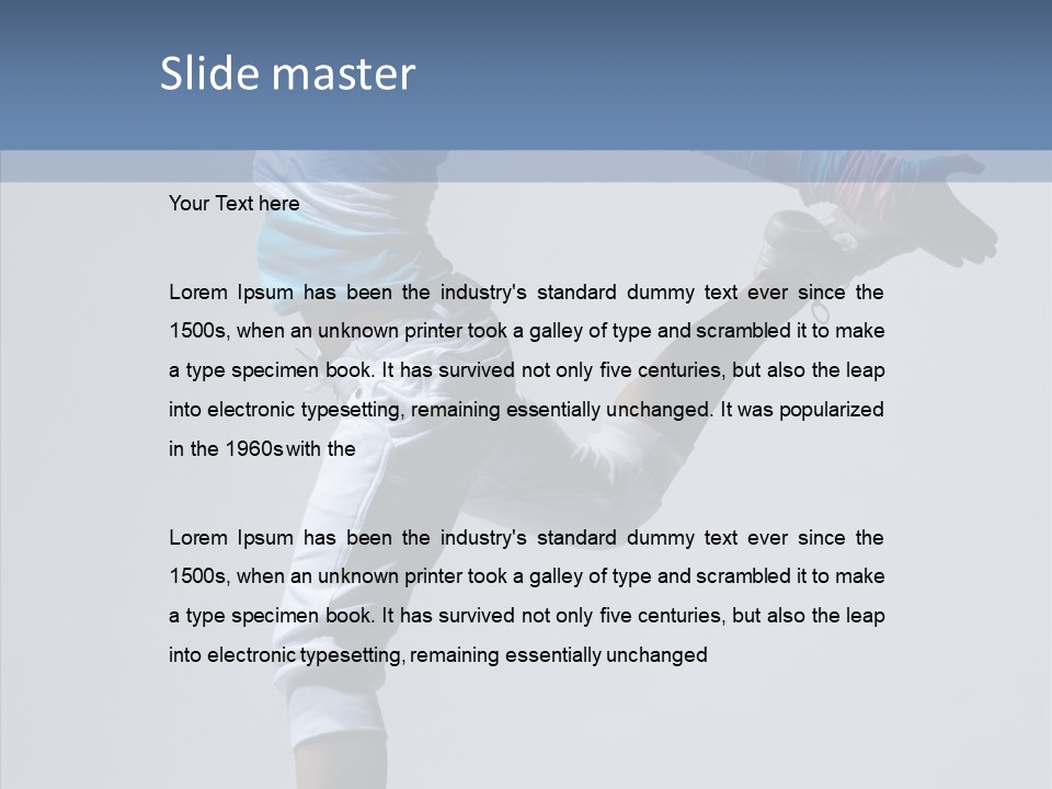 Cool Pose Fitness PowerPoint Template