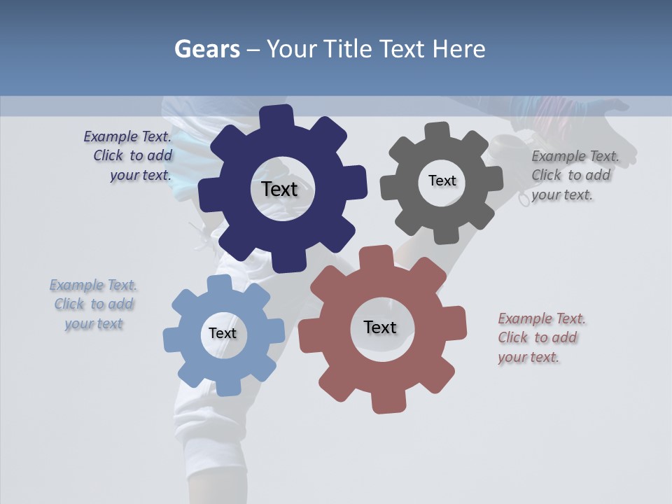 Cool Pose Fitness PowerPoint Template