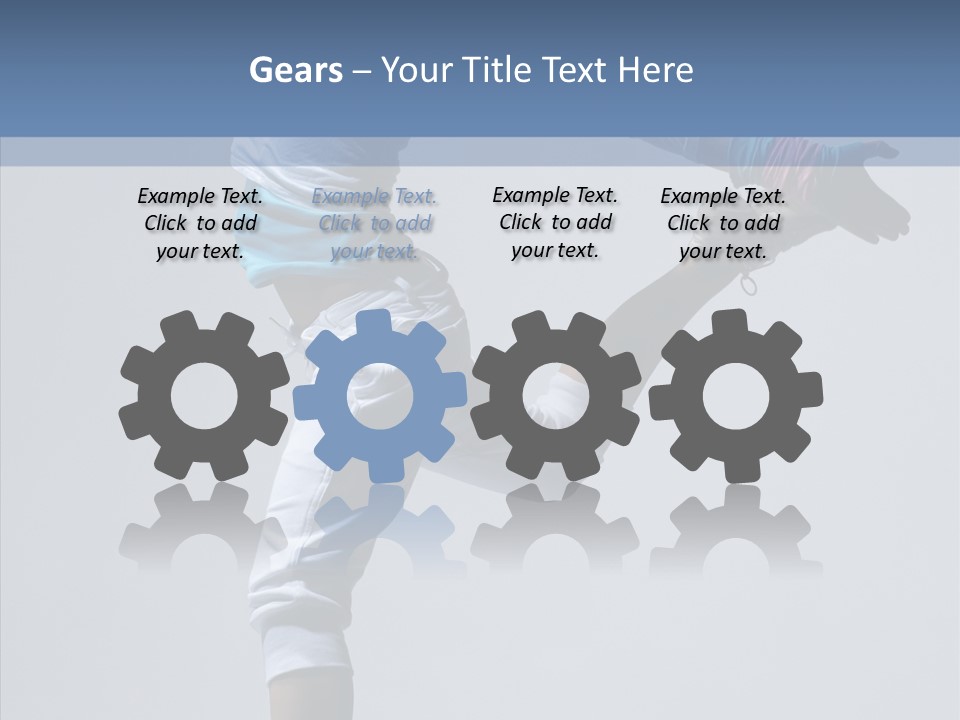 Cool Pose Fitness PowerPoint Template