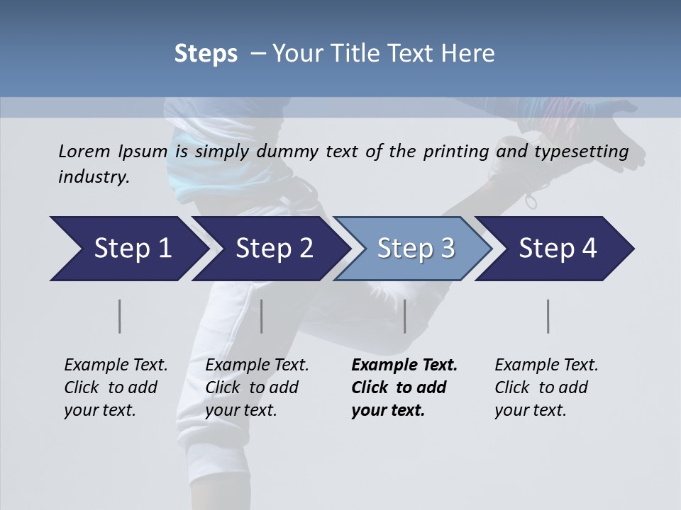 Cool Pose Fitness PowerPoint Template