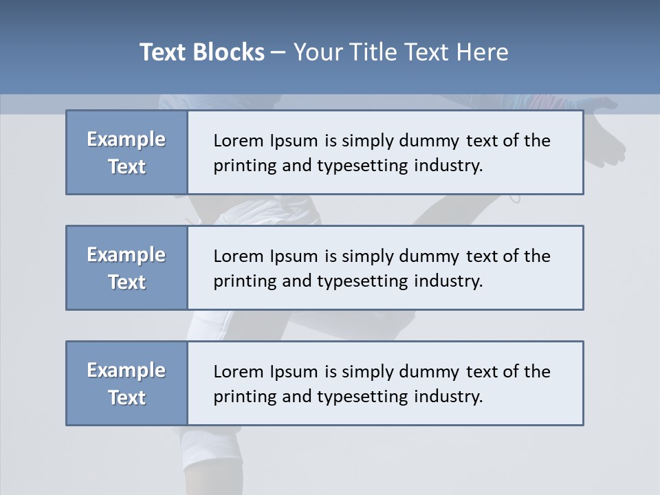 Cool Pose Fitness PowerPoint Template