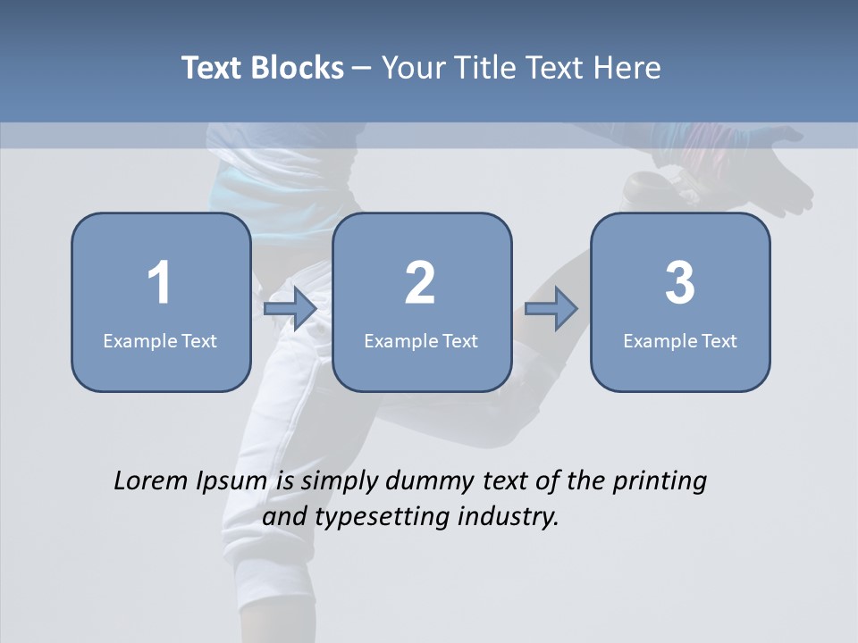 Cool Pose Fitness PowerPoint Template