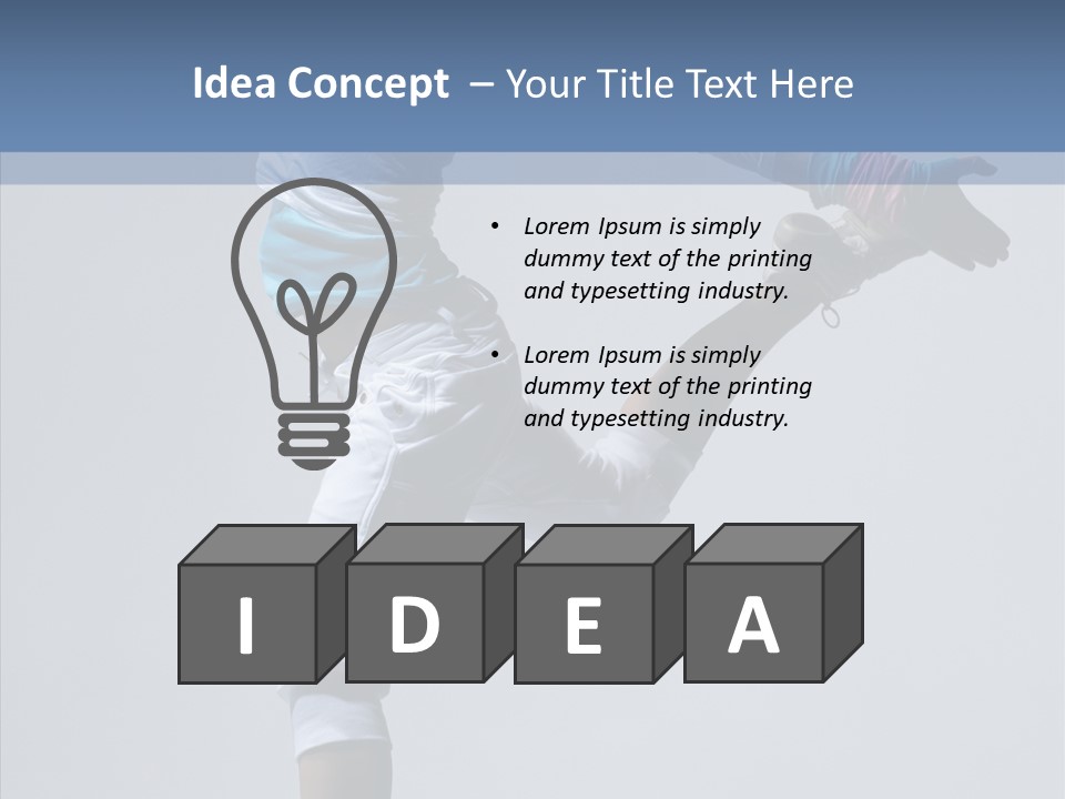 Cool Pose Fitness PowerPoint Template