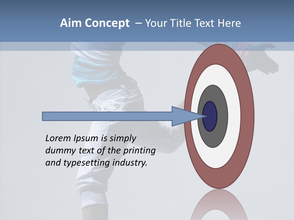 Cool Pose Fitness PowerPoint Template