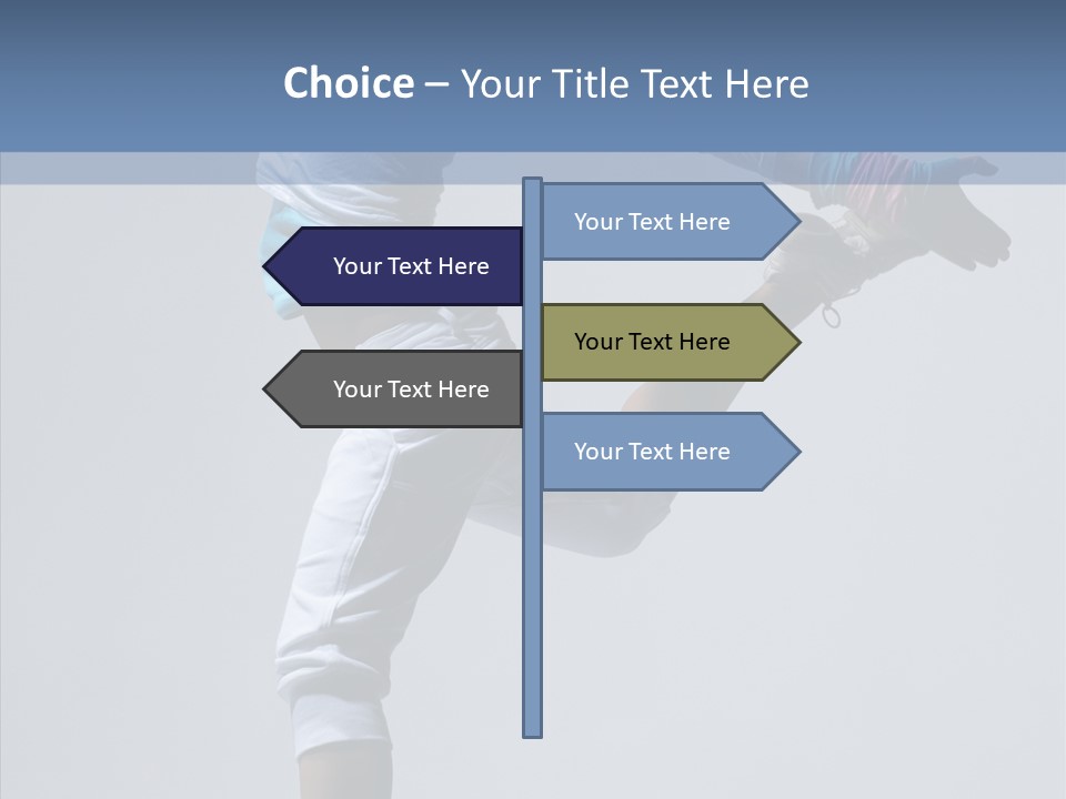 Cool Pose Fitness PowerPoint Template