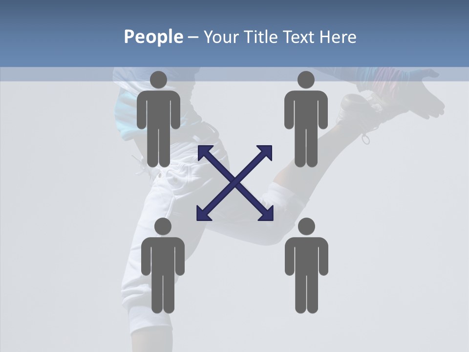 Cool Pose Fitness PowerPoint Template