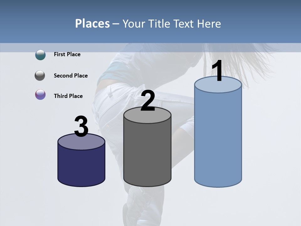 Gymnastic Performer Model PowerPoint Template