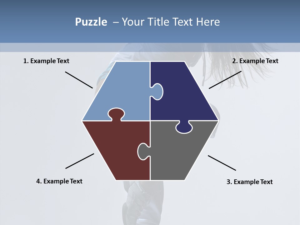 Gymnastic Performer Model PowerPoint Template