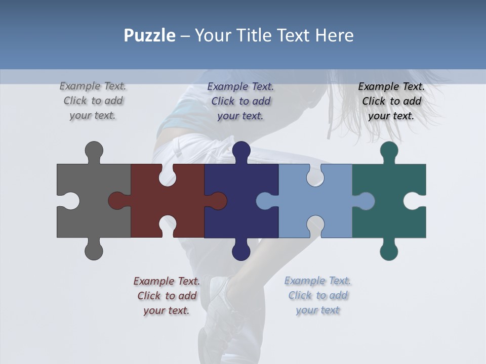 Gymnastic Performer Model PowerPoint Template