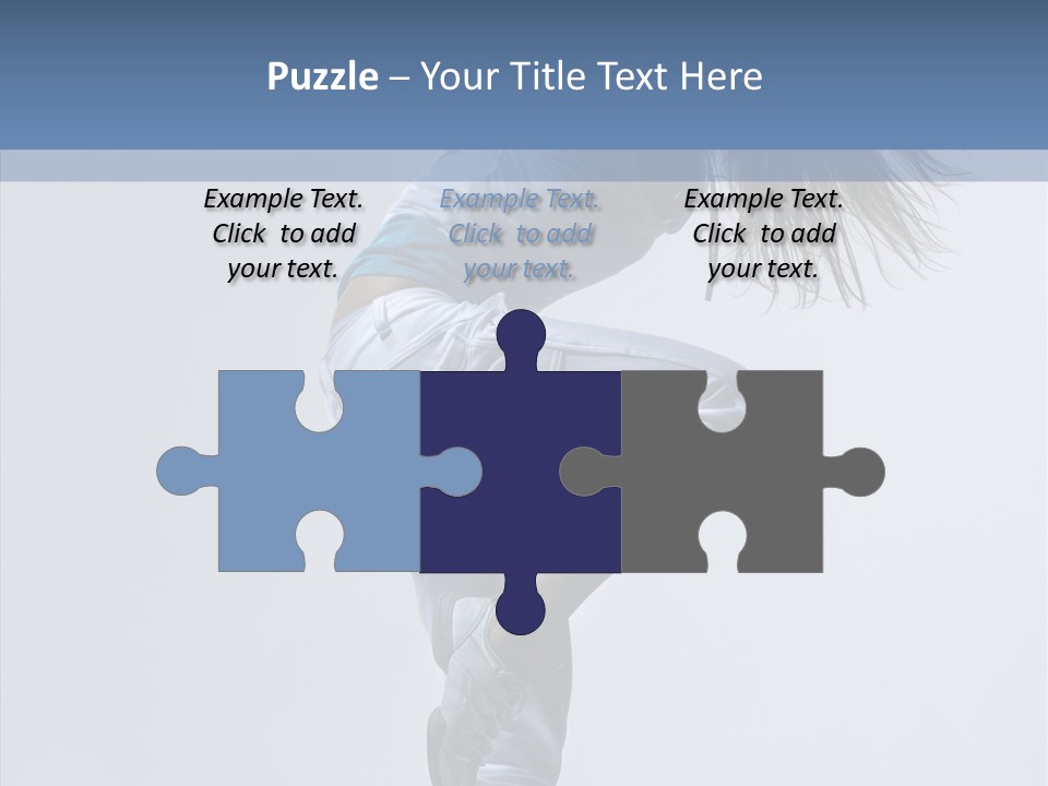 Gymnastic Performer Model PowerPoint Template