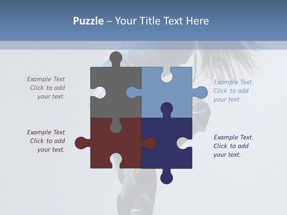 Gymnastic Performer Model PowerPoint Template