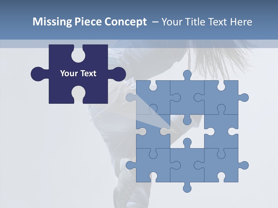 Gymnastic Performer Model PowerPoint Template