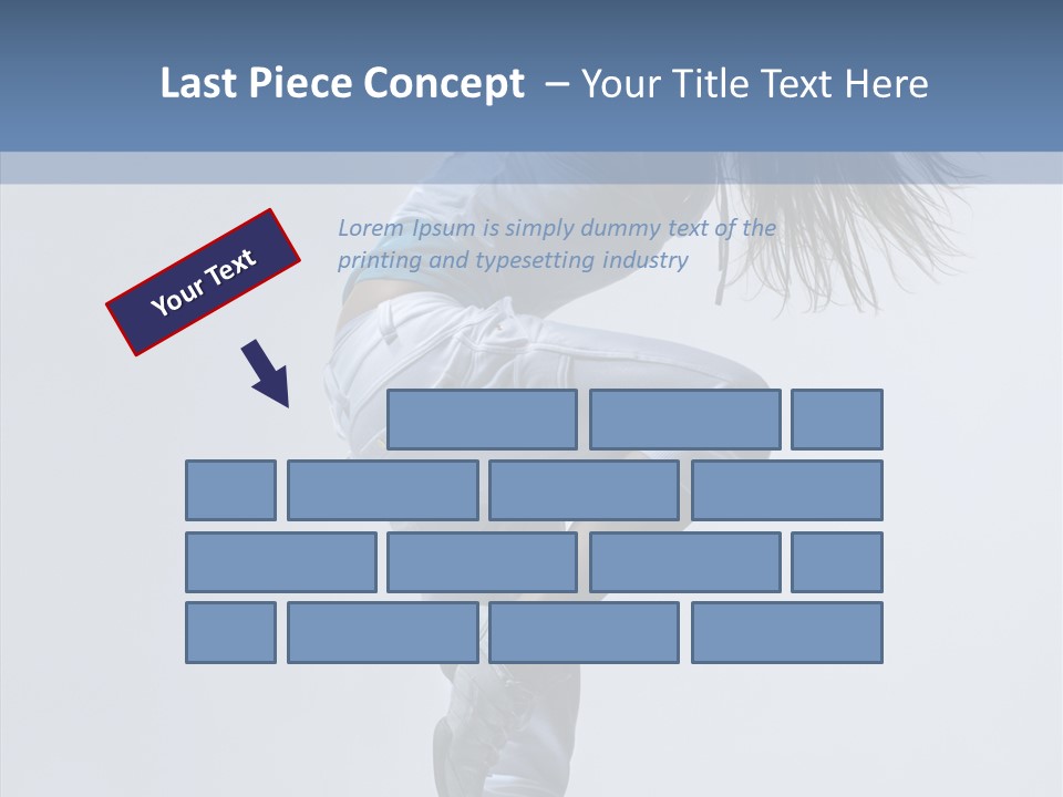 Gymnastic Performer Model PowerPoint Template