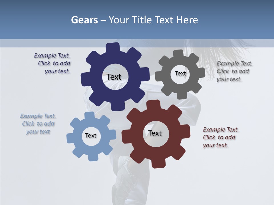 Gymnastic Performer Model PowerPoint Template