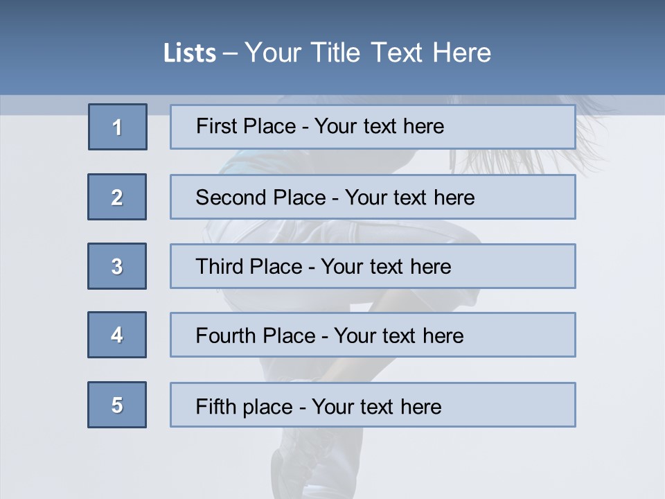 Gymnastic Performer Model PowerPoint Template