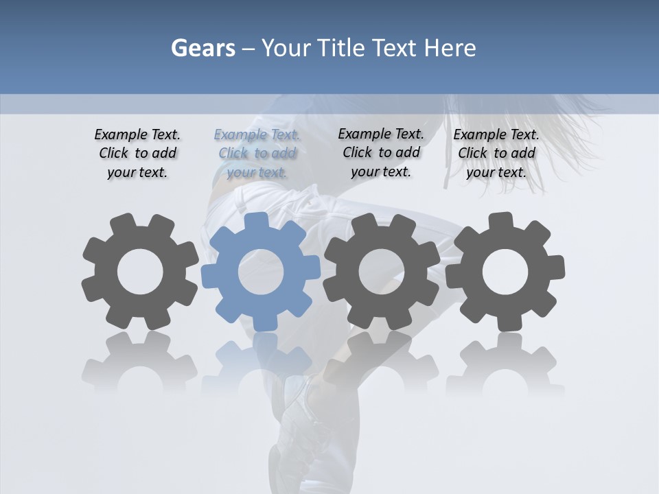 Gymnastic Performer Model PowerPoint Template