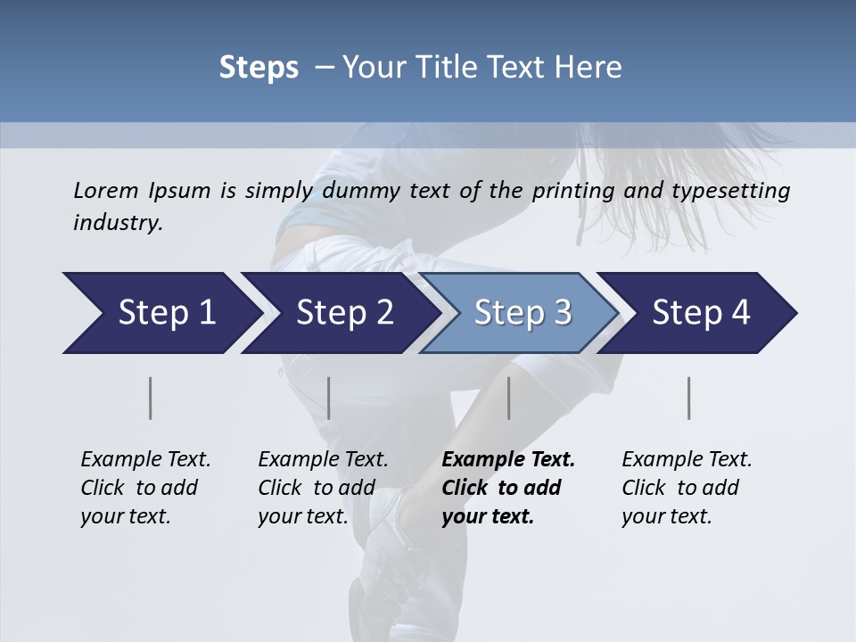 Gymnastic Performer Model PowerPoint Template
