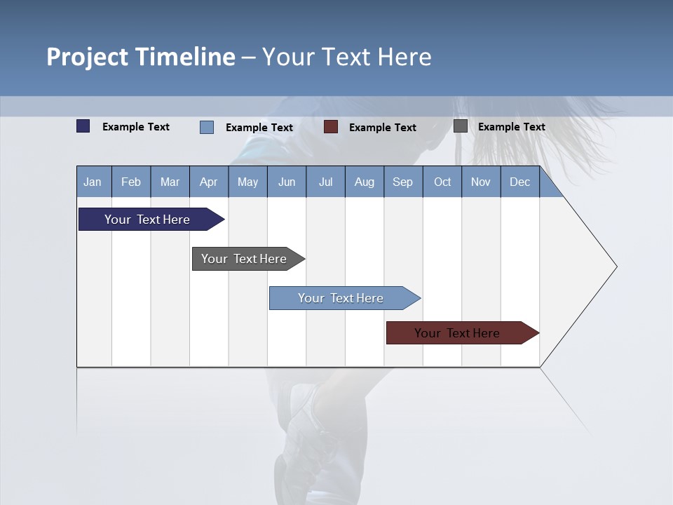 Gymnastic Performer Model PowerPoint Template