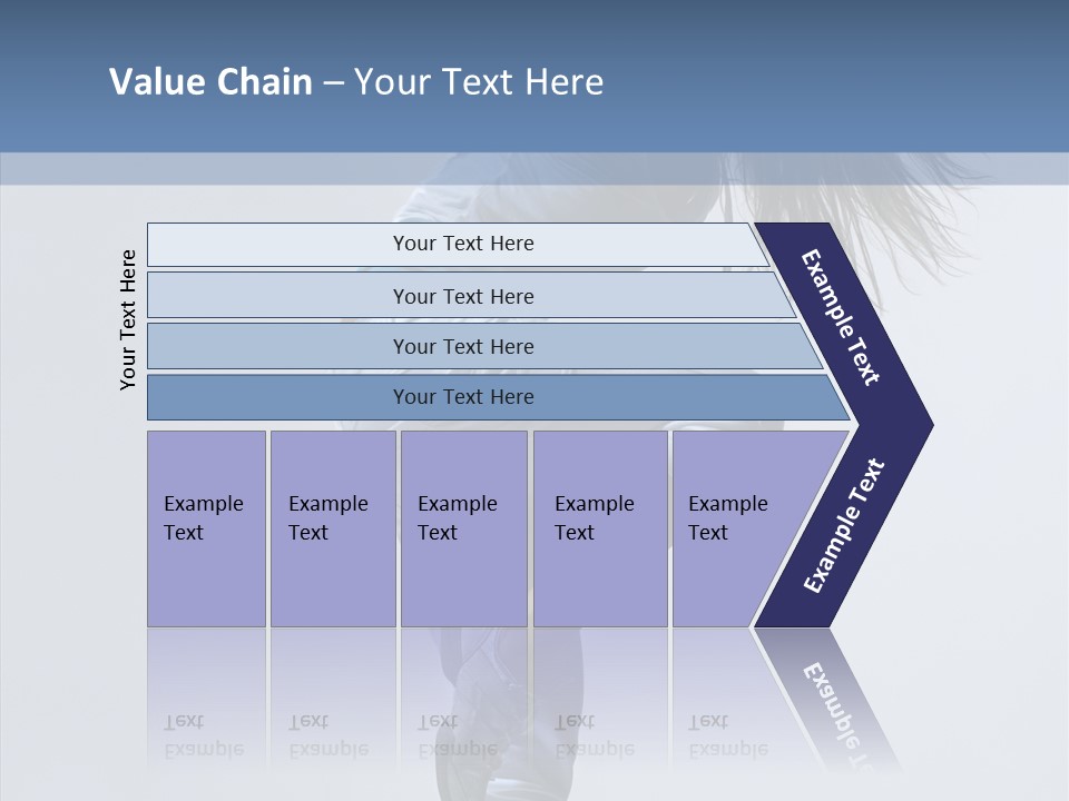 Gymnastic Performer Model PowerPoint Template