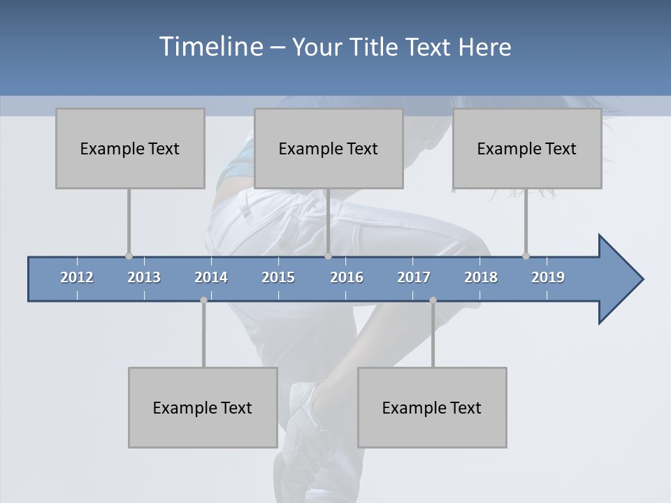 Gymnastic Performer Model PowerPoint Template