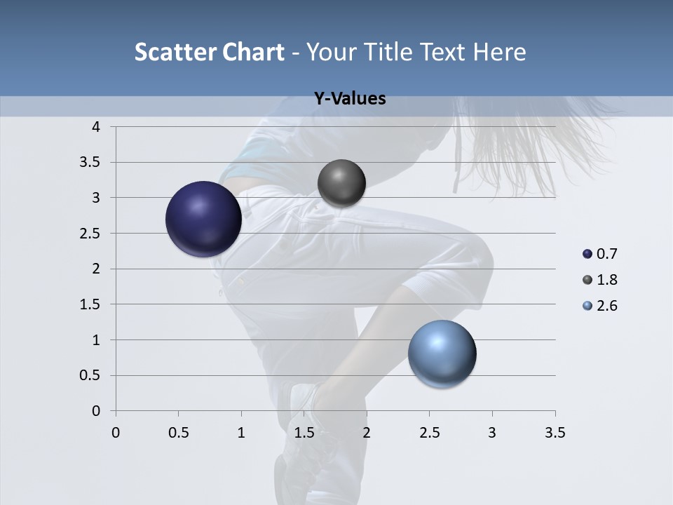 Gymnastic Performer Model PowerPoint Template
