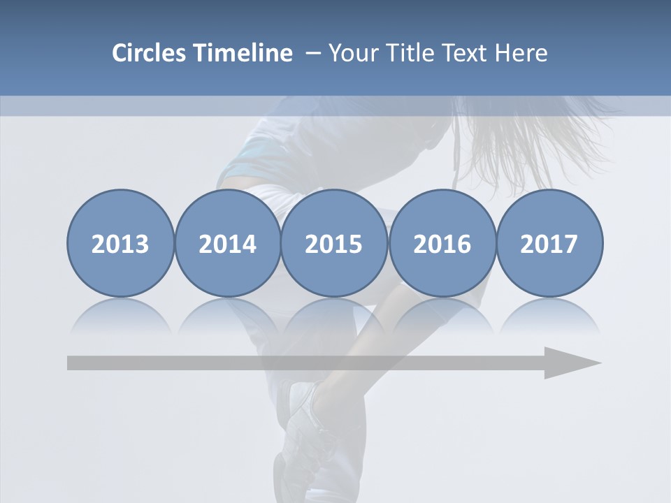 Gymnastic Performer Model PowerPoint Template