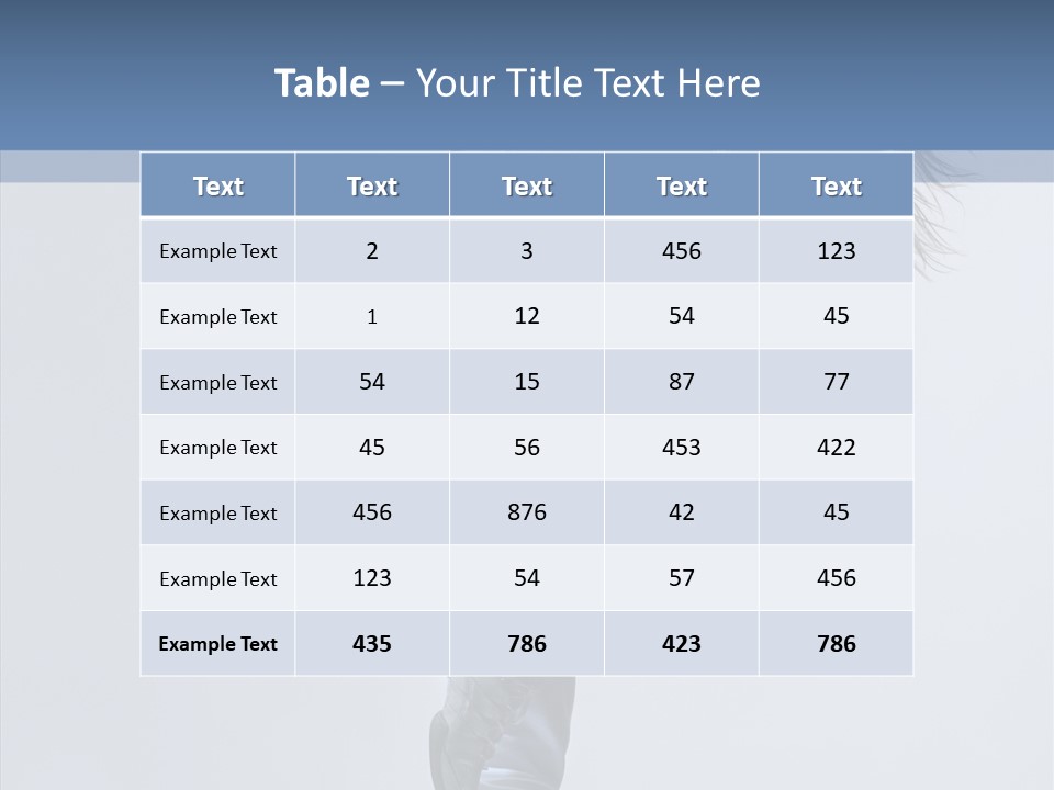 Gymnastic Performer Model PowerPoint Template