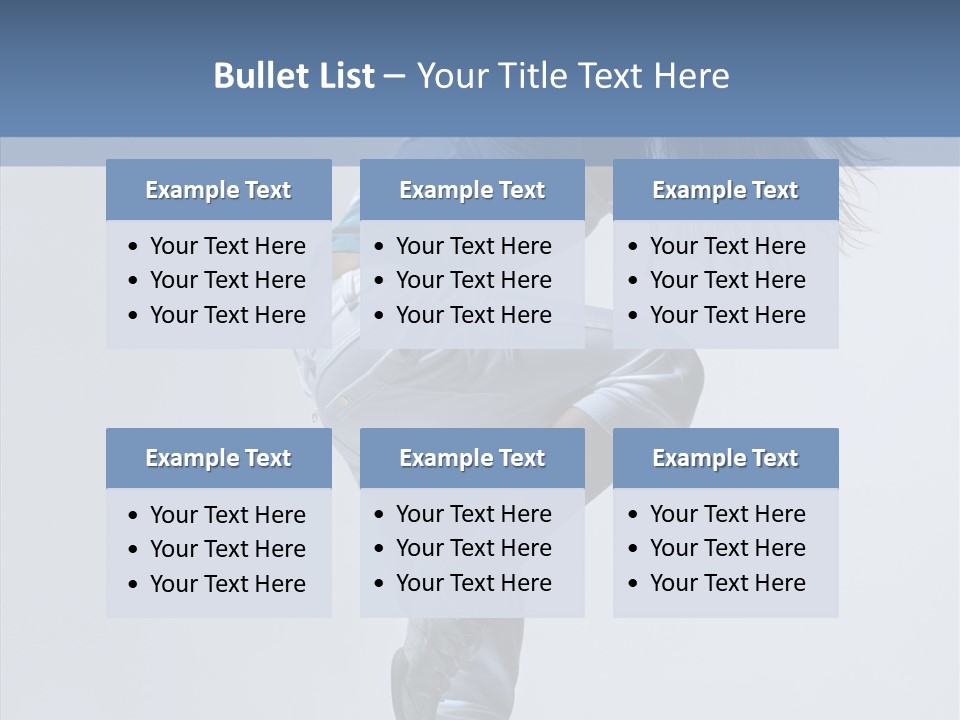Gymnastic Performer Model PowerPoint Template