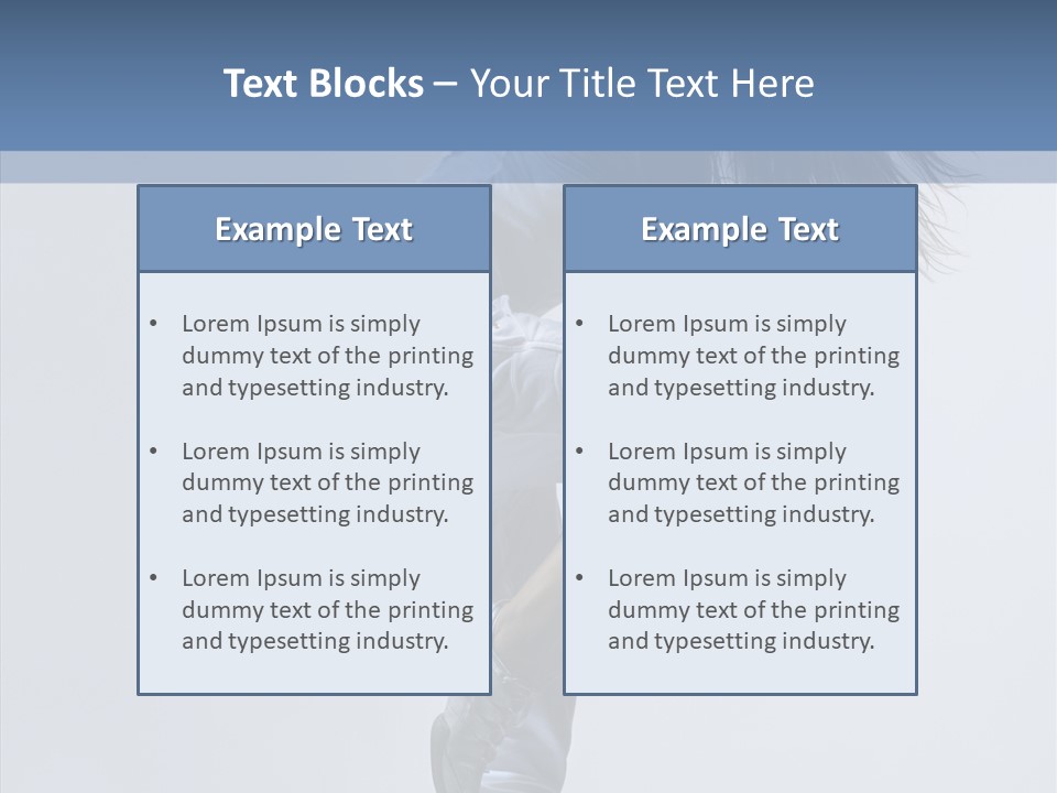 Gymnastic Performer Model PowerPoint Template