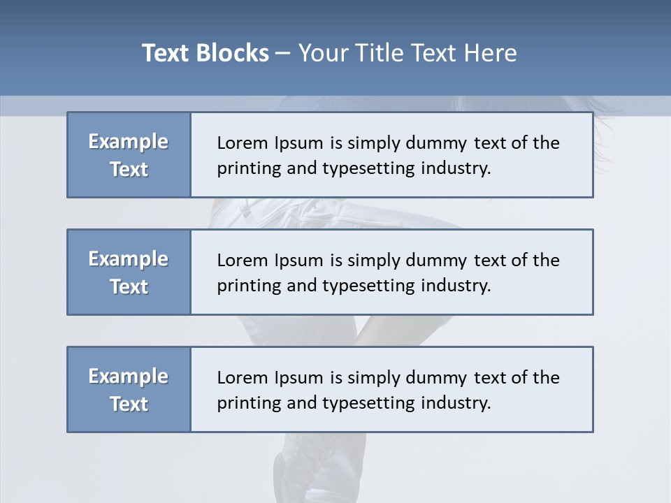 Gymnastic Performer Model PowerPoint Template