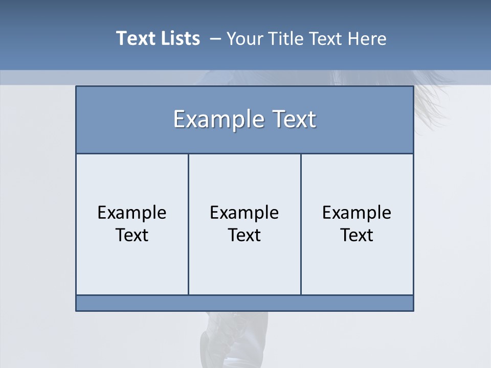 Gymnastic Performer Model PowerPoint Template