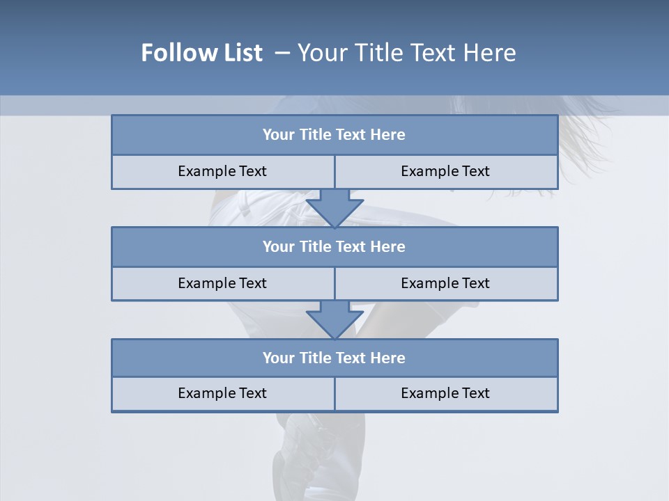 Gymnastic Performer Model PowerPoint Template
