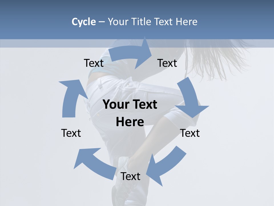 Gymnastic Performer Model PowerPoint Template