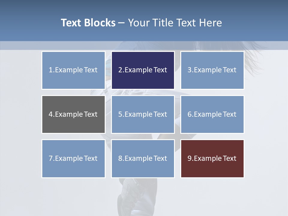 Gymnastic Performer Model PowerPoint Template