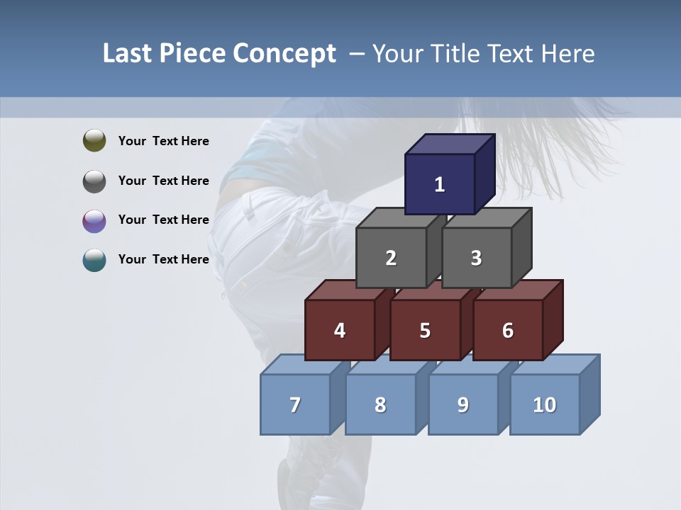 Gymnastic Performer Model PowerPoint Template
