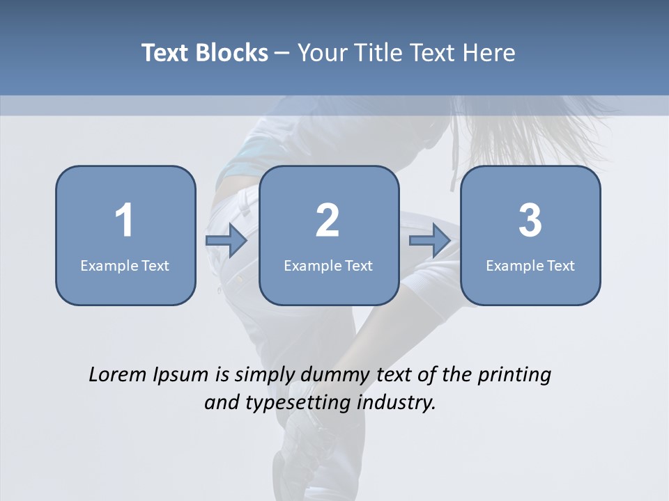 Gymnastic Performer Model PowerPoint Template