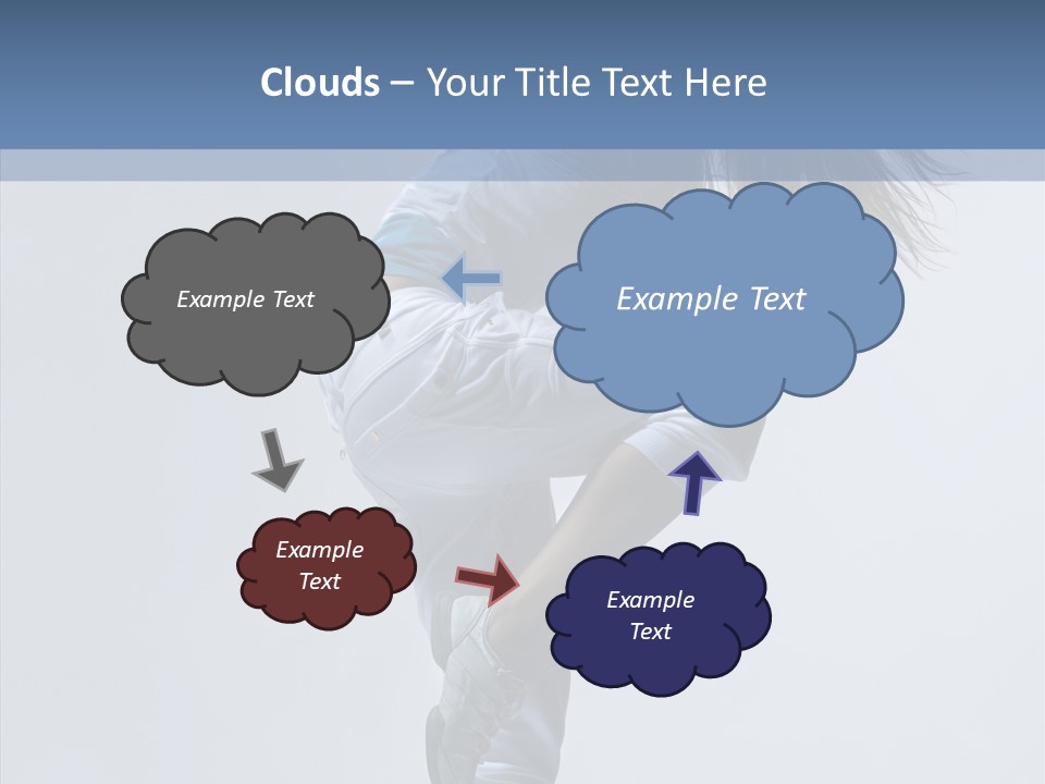 Gymnastic Performer Model PowerPoint Template