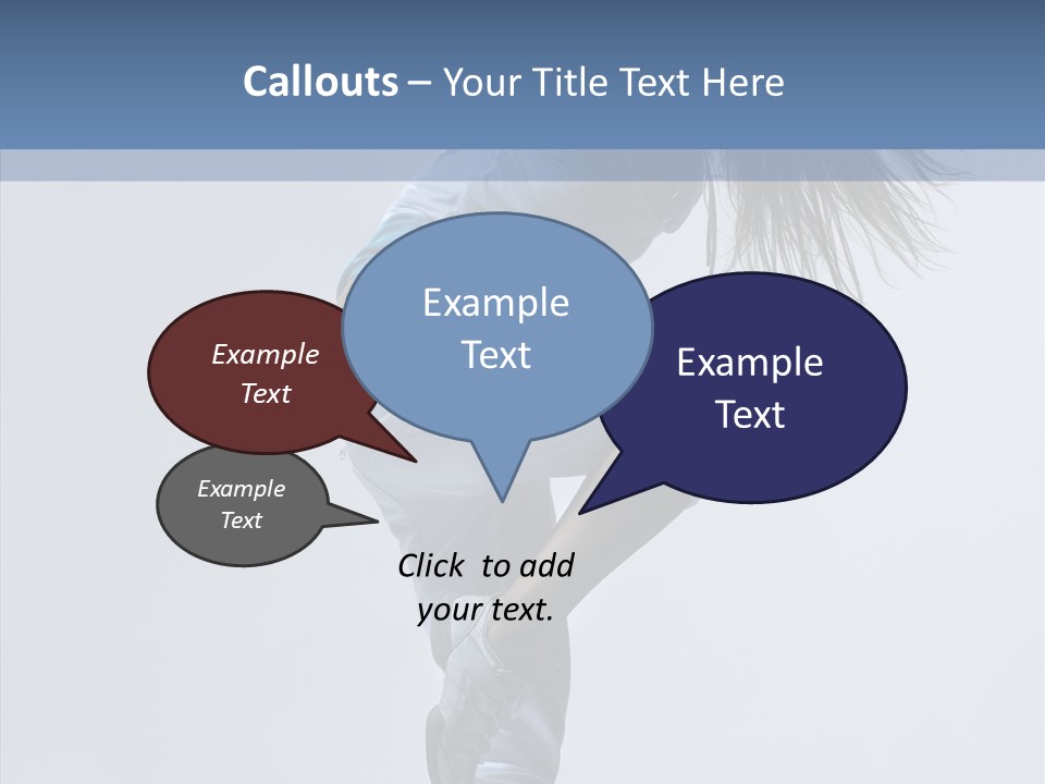 Gymnastic Performer Model PowerPoint Template